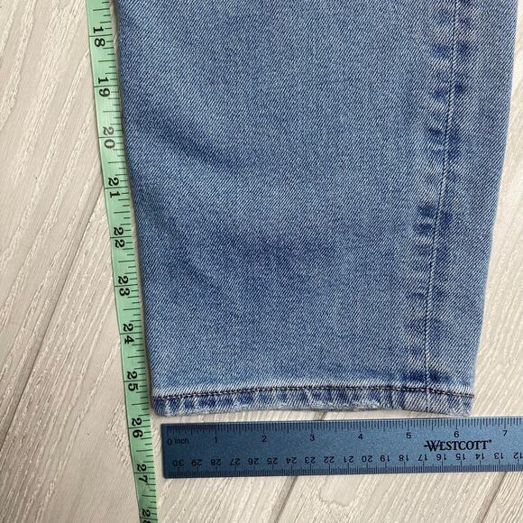 American Eagle Women's Denim Blue Distressed Mom Jeans Size 12 - Picture 6 of 12